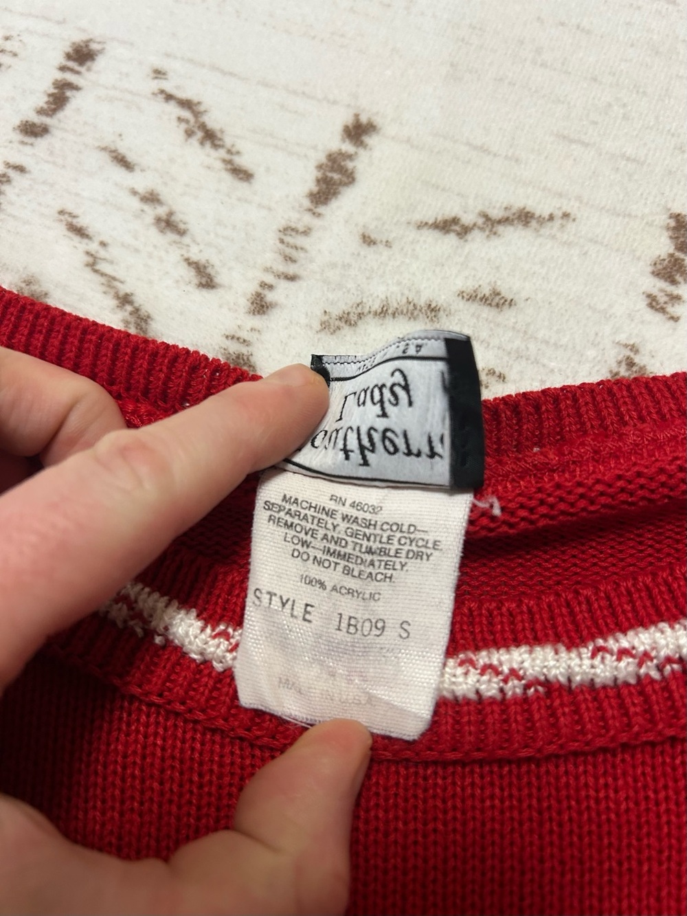Vintage Southern Lady Nautical Sweater Top Red Boat Embroidered USA S Preppy - Picture 6 of 6